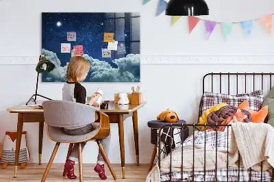 Magnetisk tavla med penna motiv Nattstämning