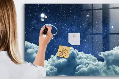Magnetisk tavla med penna motiv Nattstämning