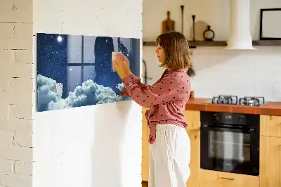 Magnetisk tavla med penna motiv Nattstämning
