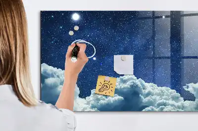 Magnetisk tavla med penna motiv Nattstämning