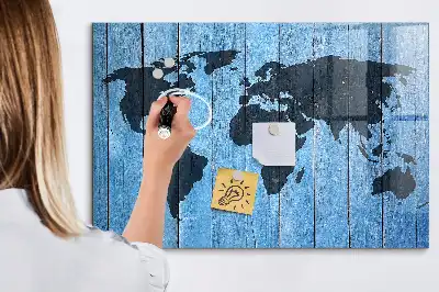 Magnetisk rittavla med världskarta