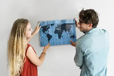 Magnetisk rittavla med världskarta