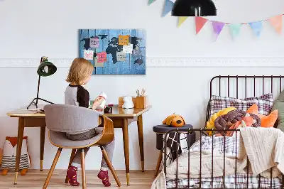 Magnetisk rittavla med världskarta