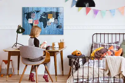 Magnetisk rittavla med världskarta