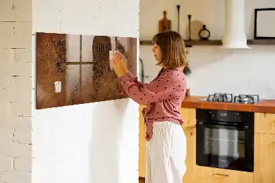 Karta med landsnamn magnetisk tavla inklusive penna
