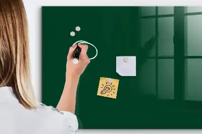 Magnetisk tavla med penna flaskgrön