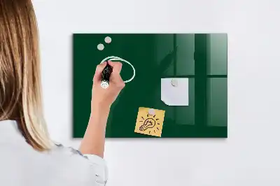 Magnetisk tavla med penna flaskgrön