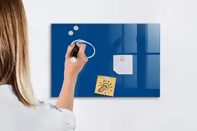 Magnetisk tavla med penna i mörkblått utförande