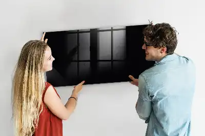 Magnetisk tavla med penna i svart färg