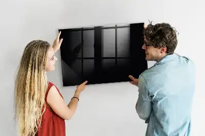 Magnetisk tavla med penna i svart färg