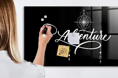 Magnetisk tavla med penna och motivet Äventyr