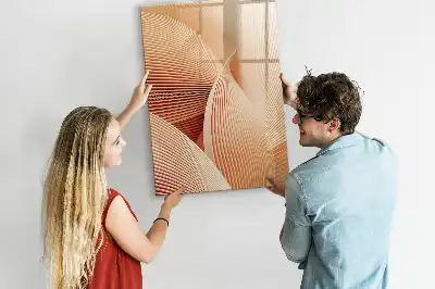 Tavla att skriva på med abstrakt vågmönster