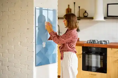 Triangelabstraktion tavla att skriva på