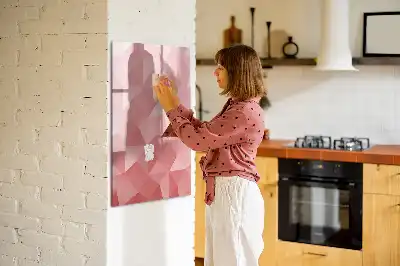 Magnettavla för ritning motiv med abstrakt triangel