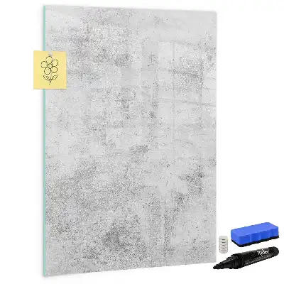 Tavla att skriva på i utförande av betongvägg