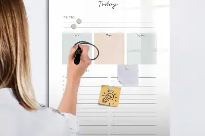 Magnettavla för ritning planerare för idag
