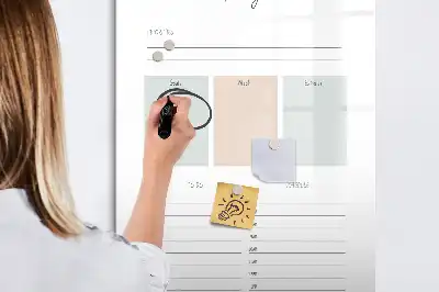 Magnettavla för ritning planerare för idag