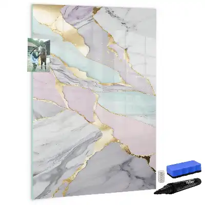 Magnettavla dekorativ marmordesign