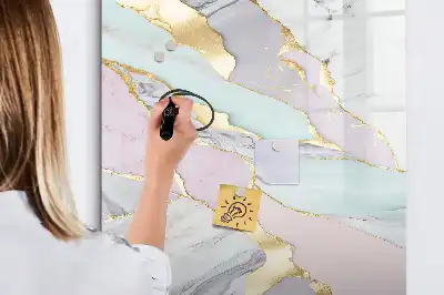 Magnettavla dekorativ marmordesign