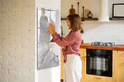 Magnettavla dekorativ marmordesign