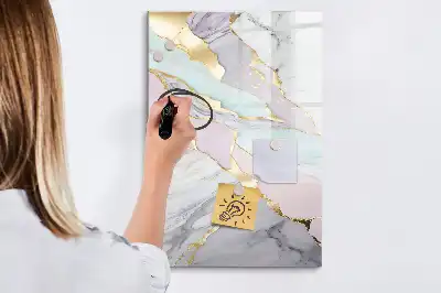 Magnettavla dekorativ marmordesign