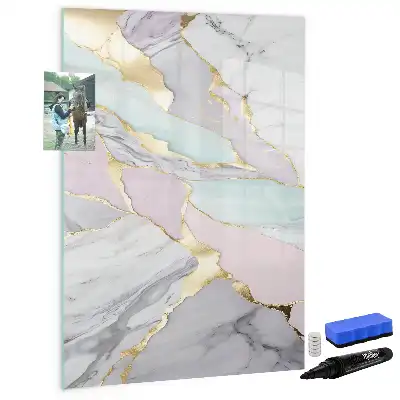 Magnettavla dekorativ marmordesign