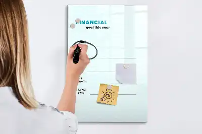 Magnettavla för ritning ekonomiplanerare