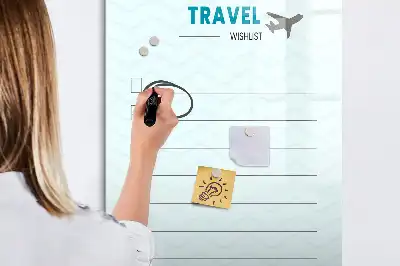 Magnettavla för ritning och reseplanering