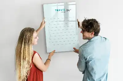 Magnettavla för ritning och reseplanering