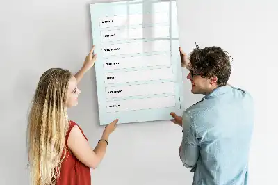 Veckoplanerare tavla att skriva på