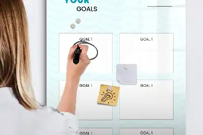Magnettavla för ritning målplanerare
