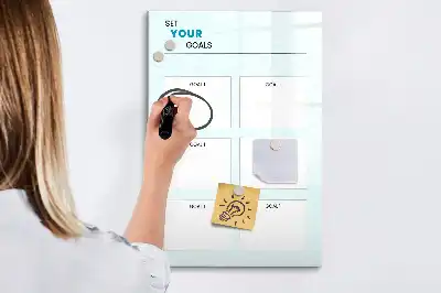 Magnettavla för ritning målplanerare