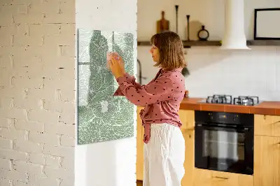 Tavla att skriva på med stort bladmönster