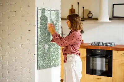 Tavla att skriva på med stort bladmönster