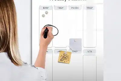Veckoplanerare tavla att skriva på