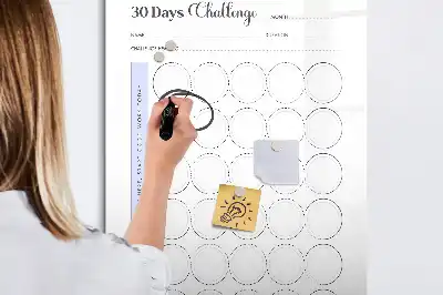 30-dagars planerare tavla att skriva på