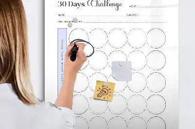 30-dagars planerare tavla att skriva på