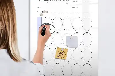 30-dagars planerare tavla att skriva på
