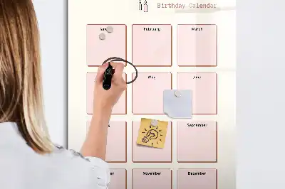 Födelsedagskalender magnetisk att rita på