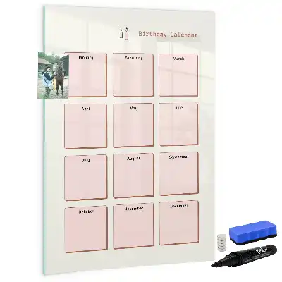 Födelsedagskalender magnetisk att rita på