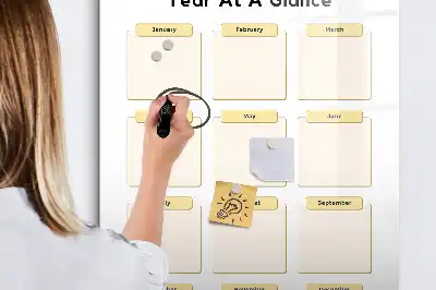 Årsplanerare magnetisk tavla för ritning