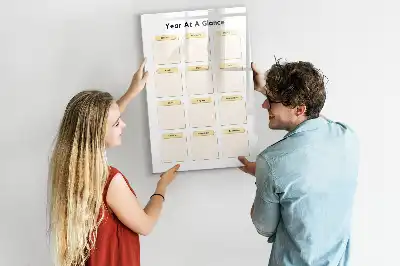 Årsplanerare magnetisk tavla för ritning