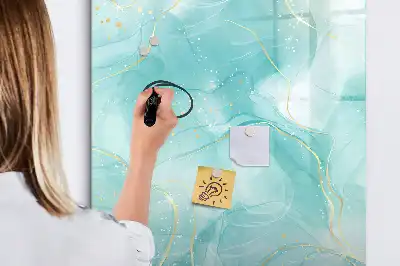 Magnettavla för ritning med marmormönstrat abstrakt motiv