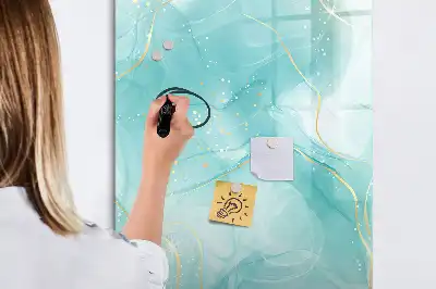 Magnettavla för ritning med marmormönstrat abstrakt motiv