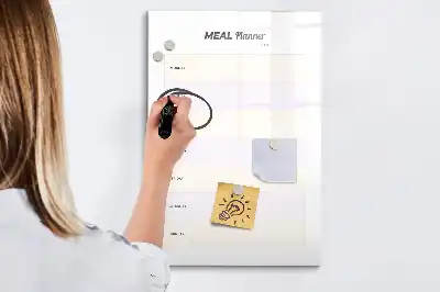 Magnettavla för måltidsplanering