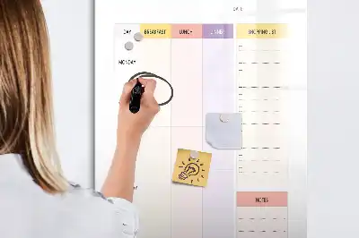 Näringsplanerare tavla att skriva på