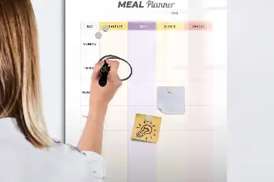 Måltidsplanerare magnetisk tavla att rita på