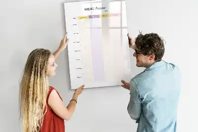 Måltidsplanerare magnetisk tavla att rita på