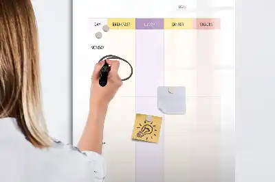 Måltidsplanerare magnetisk tavla att rita på