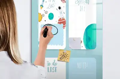 Galaktisk planerare tavla att skriva på